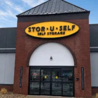 Entrance to self storage facility